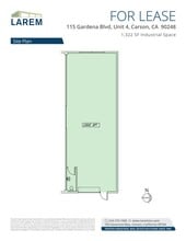 115-117 E Gardena Blvd, Gardena, CA à louer Plan d’étage– Image 1 sur 1