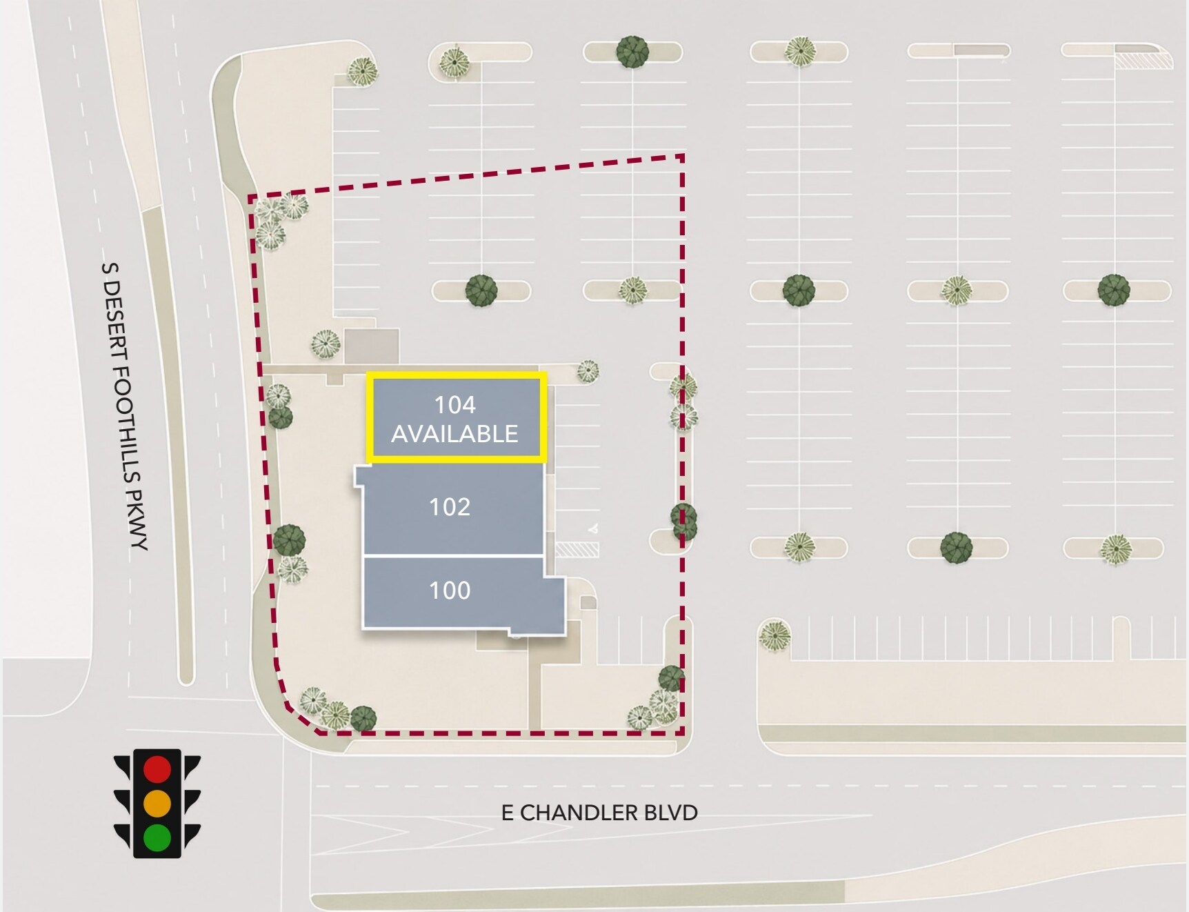 1304 E Chandler Blvd, Phoenix, AZ à louer Plan de site– Image 1 sur 1