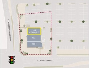 1304 E Chandler Blvd, Phoenix, AZ à louer Plan de site– Image 1 sur 1