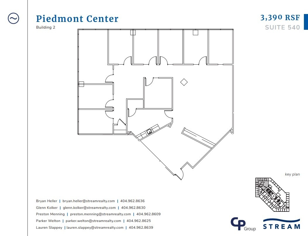 3495 Piedmont Rd NE, Atlanta, GA à louer Plan d’étage– Image 1 sur 1