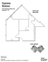 110-140 Cypress Station Dr, Houston, TX à louer Plan d’étage– Image 1 sur 1
