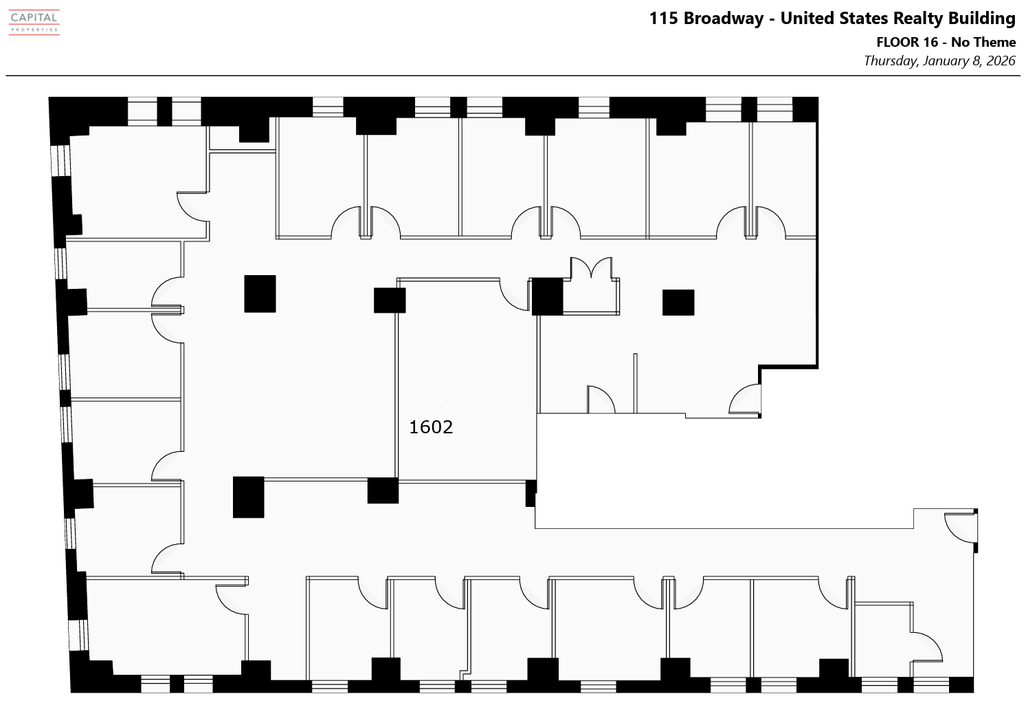 111 Broadway, New York, NY à louer Plan d’étage– Image 1 sur 1