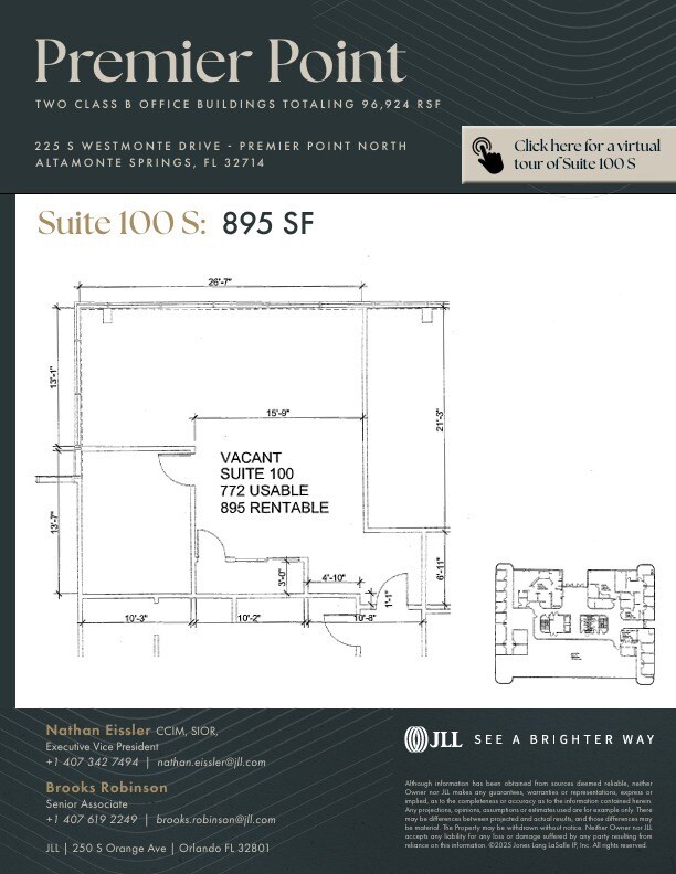 225 S Westmonte Dr, Altamonte Springs, FL à louer Plan d’étage– Image 1 sur 1
