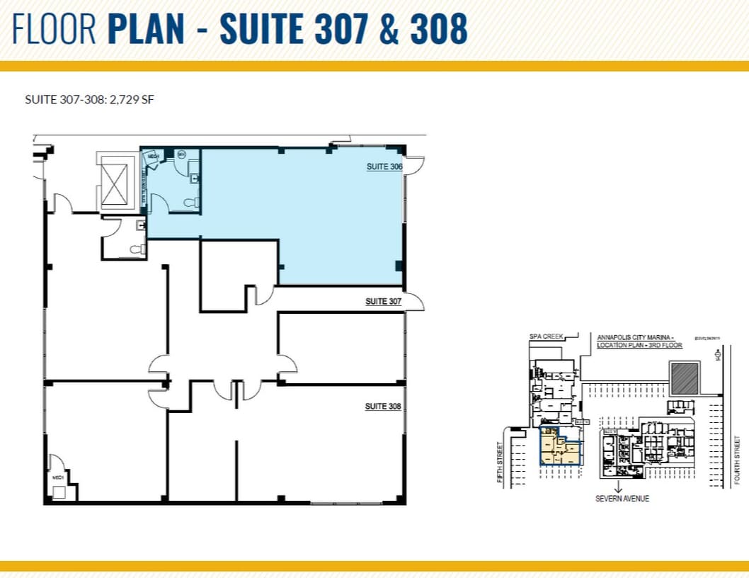 400-410 Severn Ave, Annapolis, MD à louer Plan d’étage– Image 1 sur 1