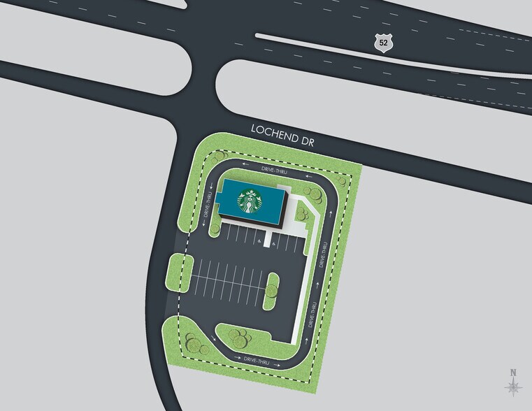 Starbucks, Darlington, SC à vendre - Plan de site – Image 3 sur 3