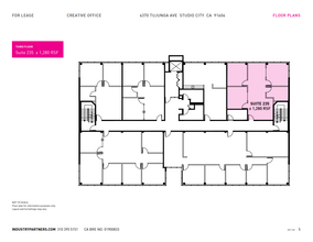 4370 Tujunga Ave, Studio City, CA à louer Plan d’étage– Image 1 sur 1