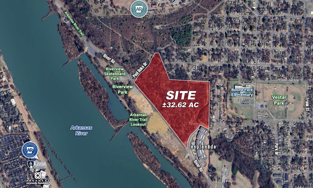 32.62 Acres on River Road, North Little Rock, AR à vendre Aérien– Image 1 sur 6