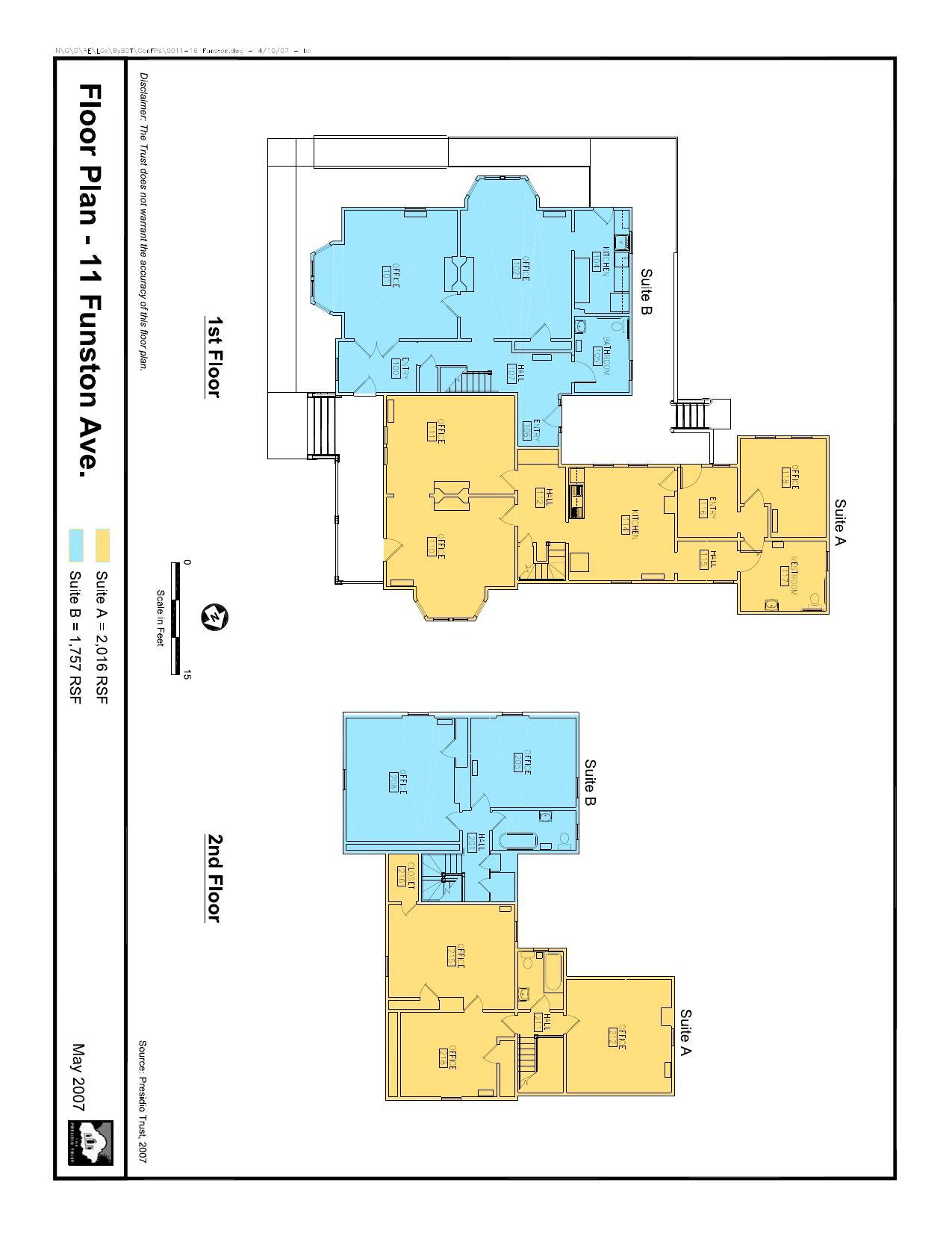 11 Funston Ave, San Francisco, CA à louer Plan d’étage– Image 1 sur 8
