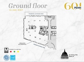 601 Pennsylvania Ave NW, Washington, DC à louer Plan d’étage– Image 1 sur 1
