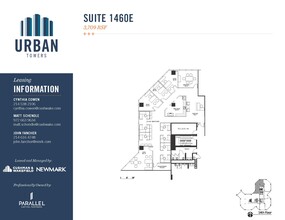 222 W Las Colinas Blvd, Irving, TX à louer Plan d’étage– Image 1 sur 2