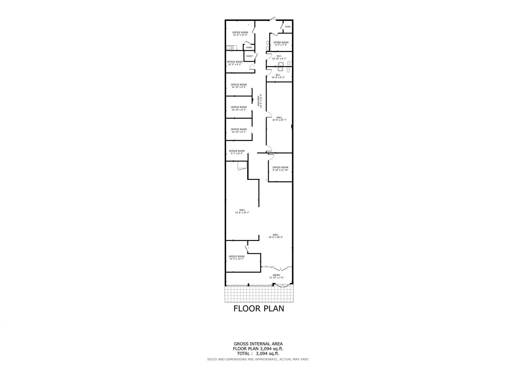 7 E Central Ave, Pearl River, NY à louer Plan d’étage– Image 1 sur 1