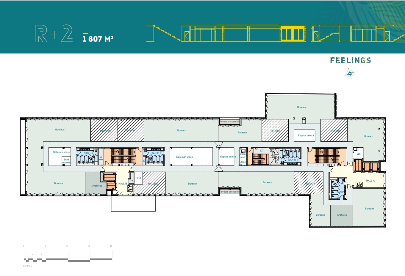 Bureau dans Bagneux à louer Plan d’étage– Image 1 sur 1
