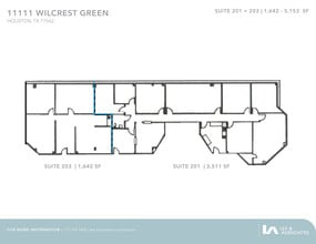 11111 Wilcrest Green Dr, Houston, TX à louer Plan d’étage– Image 2 sur 2