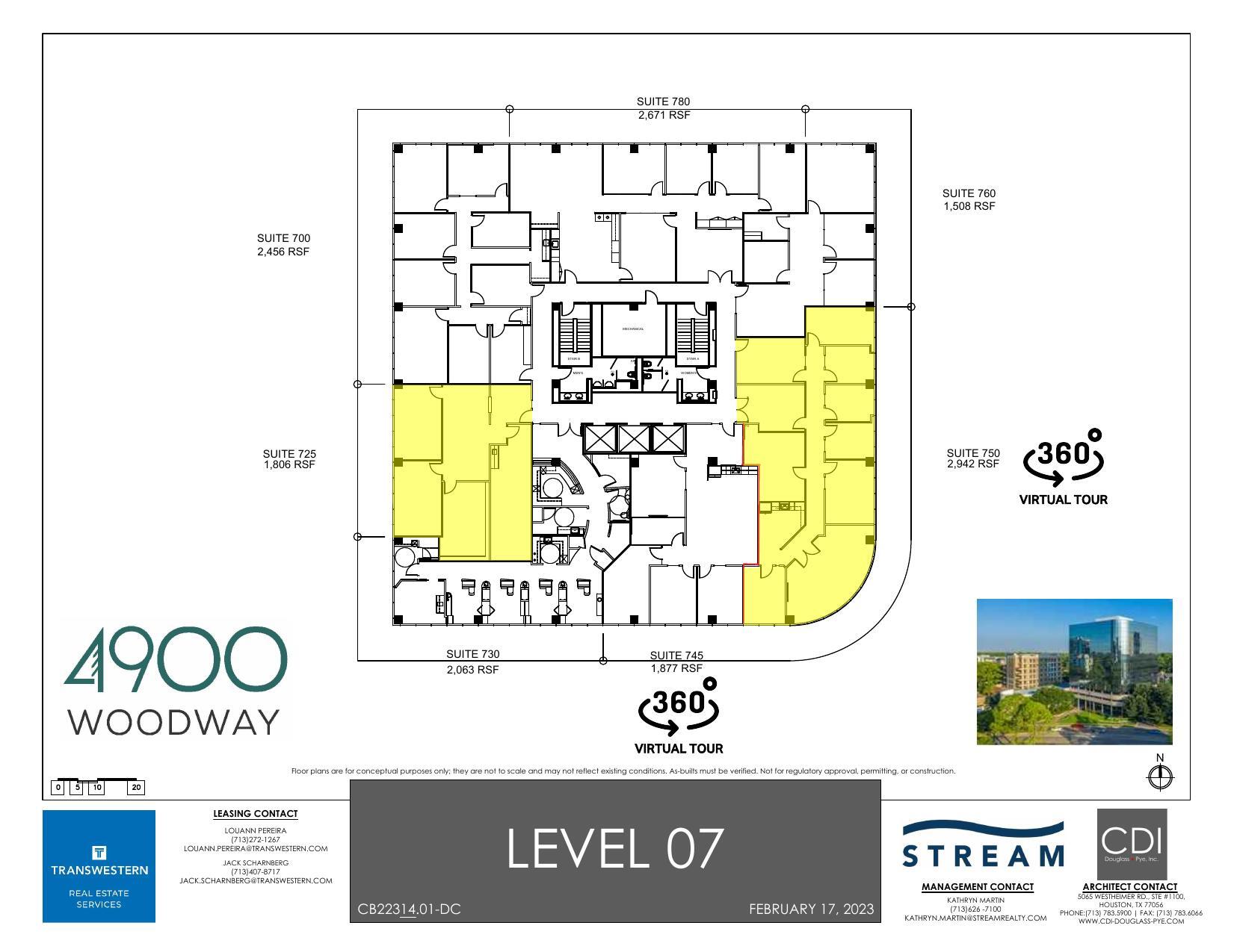 4900 Woodway Dr, Houston, TX à louer Plan d’étage– Image 1 sur 1
