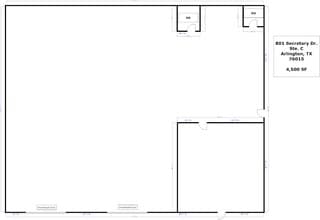 801 Secretary Dr, Arlington, TX à louer Plan d’étage– Image 1 sur 1