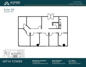2211 Norfolk St, Houston, TX à louer Plan d’étage– Image 1 sur 1