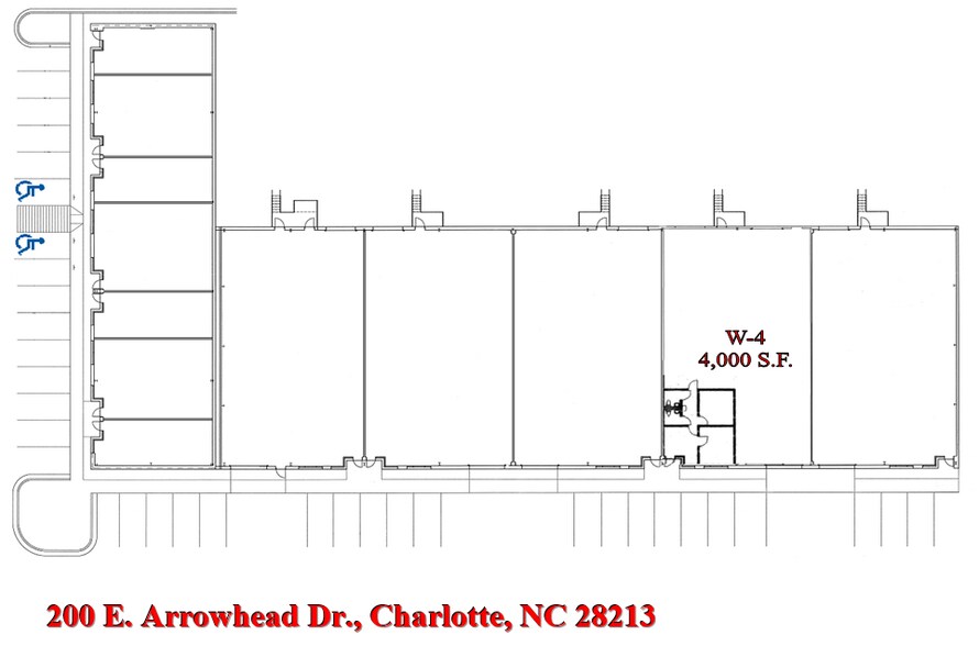 200 E Arrowhead Dr, Charlotte, NC à louer - Photo de l’immeuble – Image 2 sur 3