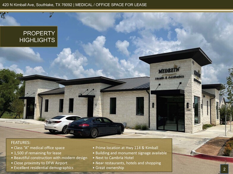 420 N Kimball Ave, Southlake, TX à louer - Photo de l’immeuble – Image 2 sur 26
