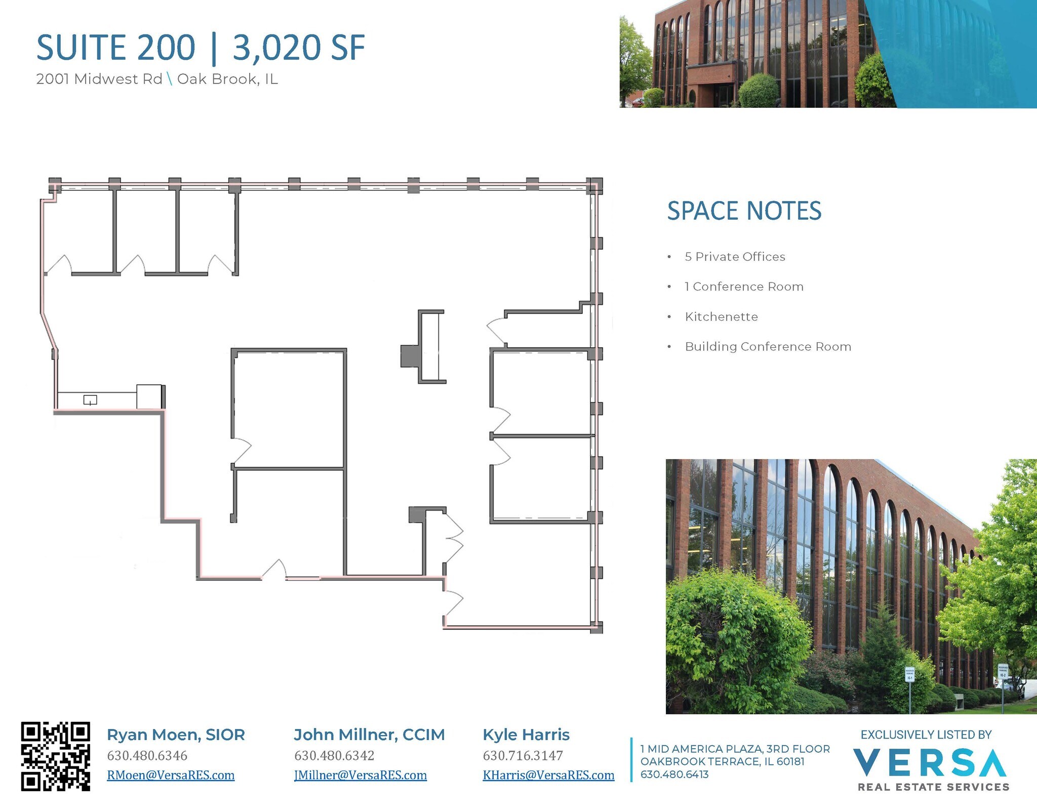 2001 Midwest Rd, Oak Brook, IL à louer Plan d’étage– Image 1 sur 1