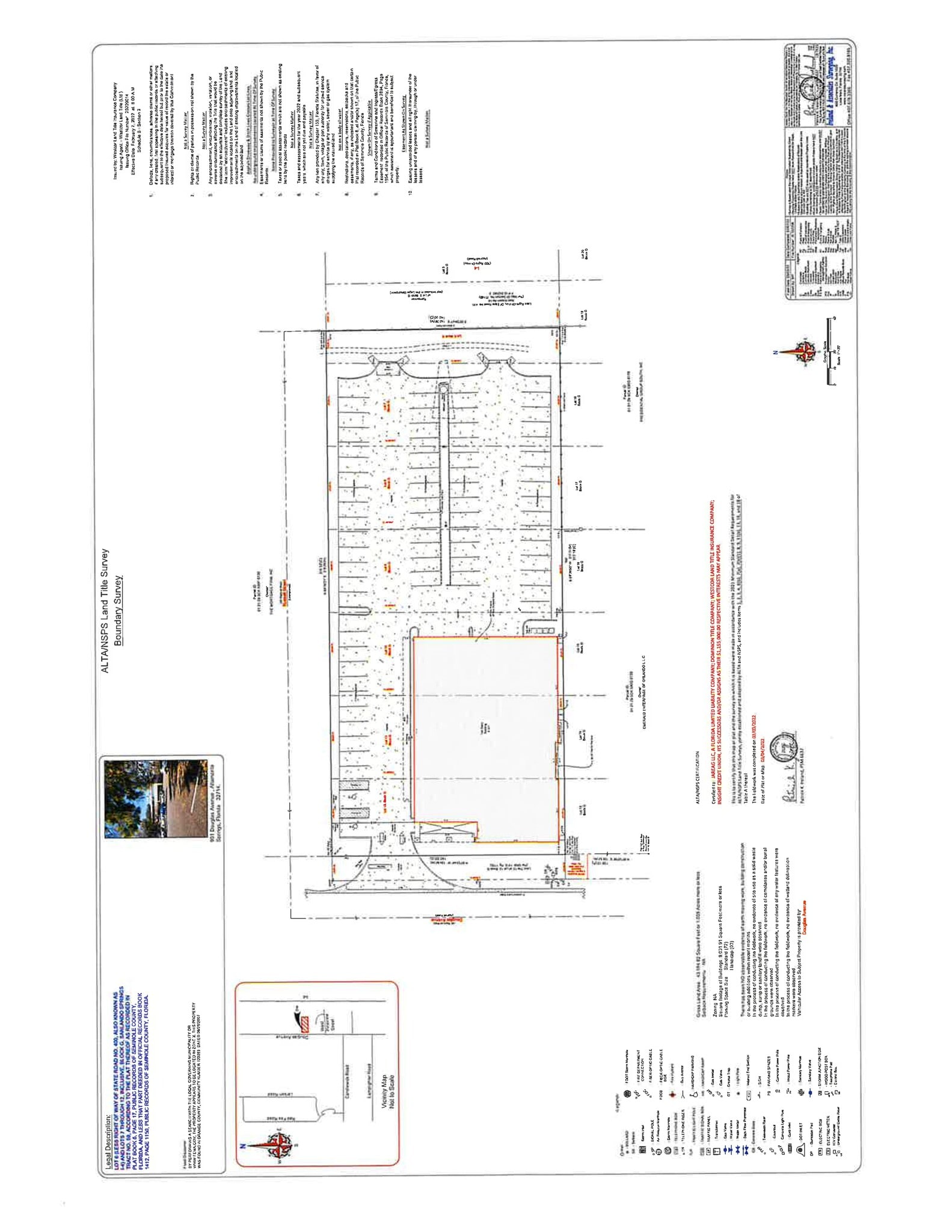 901 Douglas Ave, Altamonte Springs, FL à louer Plan de site– Image 1 sur 4
