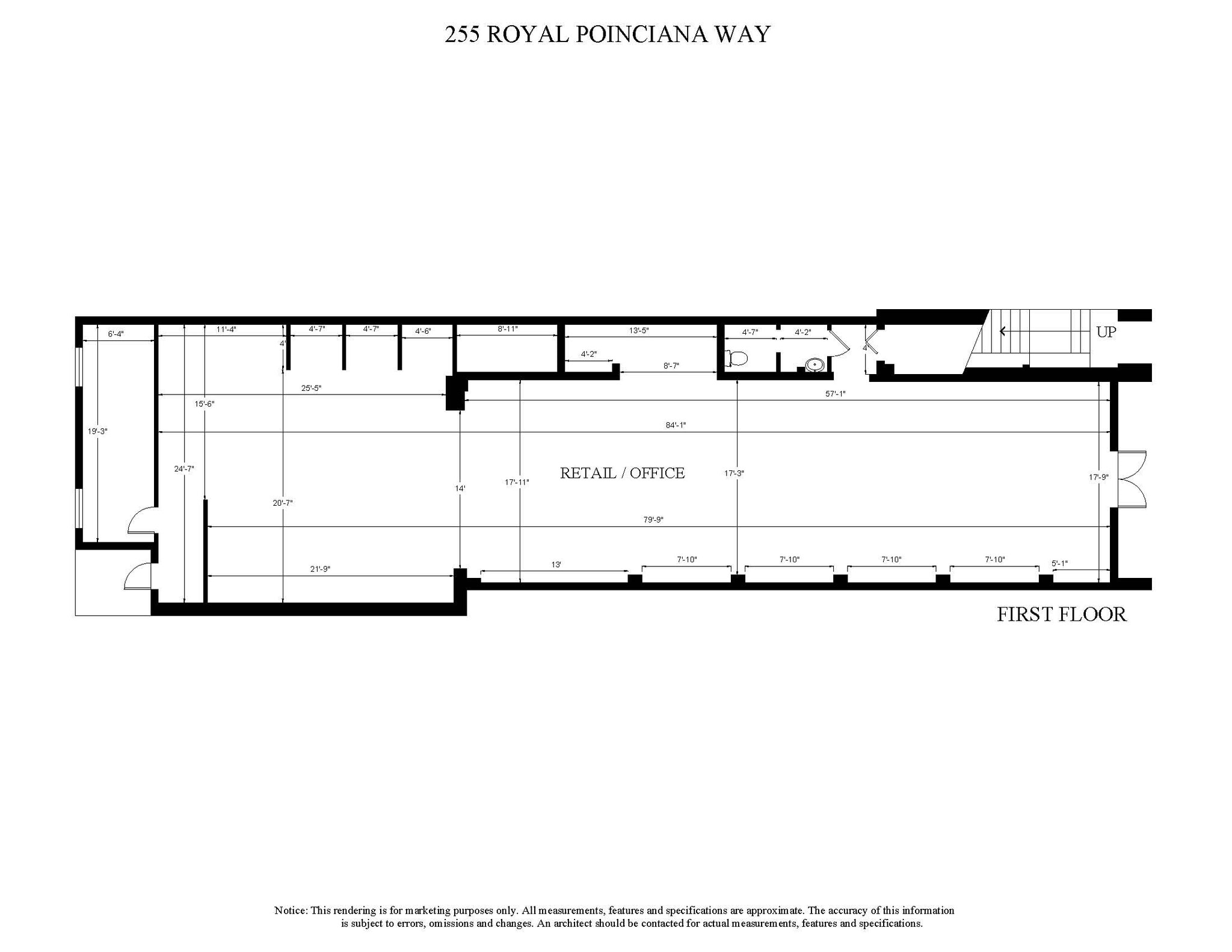255 Royal Poinciana Way, Palm Beach, FL à louer Plan d’étage– Image 1 sur 1