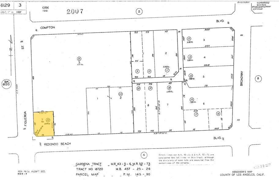 15222-15224 S Figueroa St, Gardena, CA à louer - Plan cadastral – Image 2 sur 2