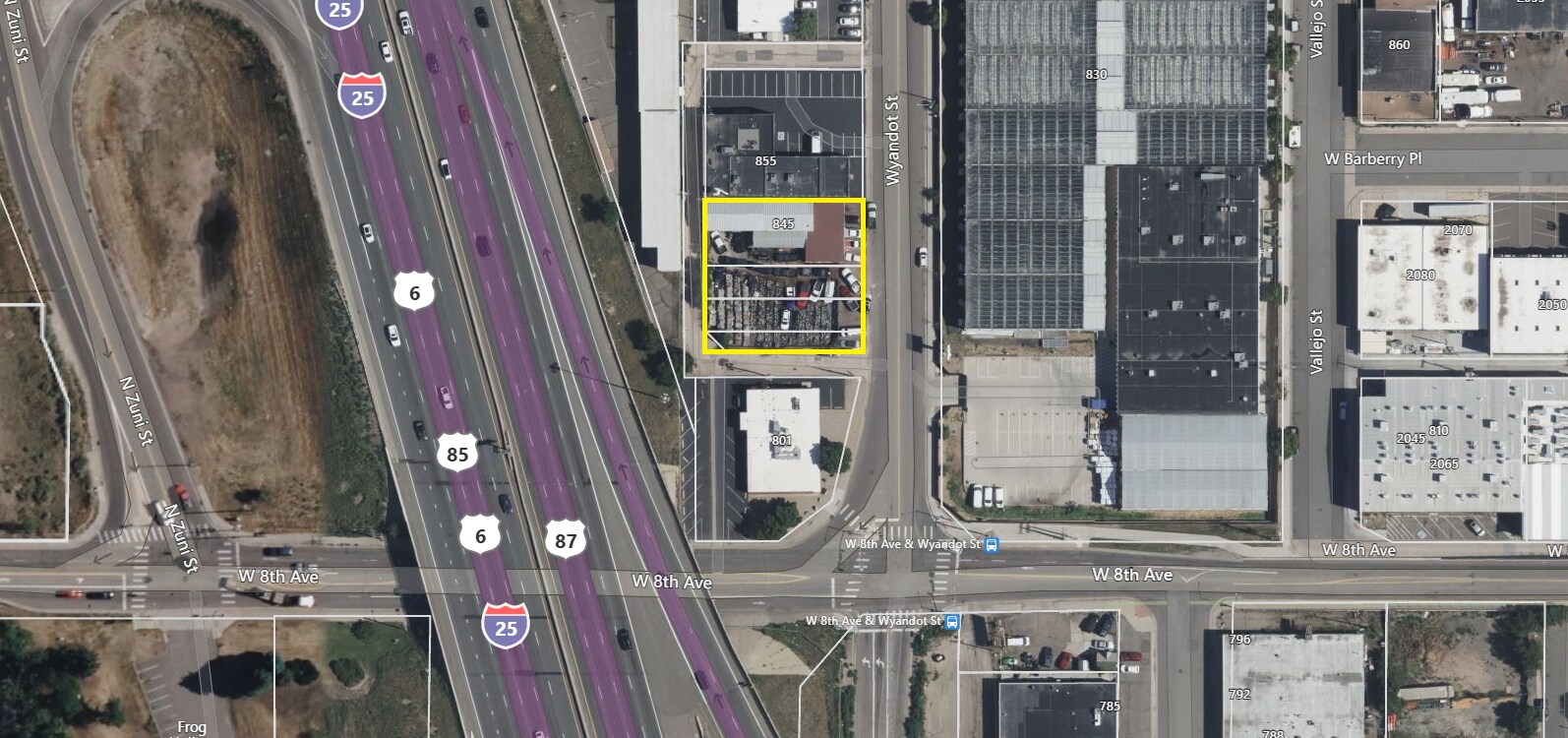 845 Wyandot St, Denver, CO à louer Aérien– Image 1 sur 6