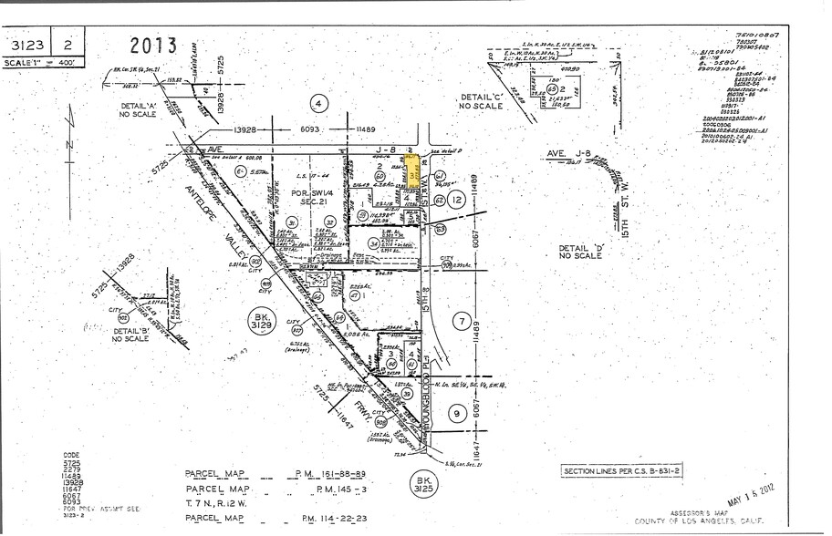 43997 15th St W, Lancaster, CA à louer - Plan cadastral – Image 2 sur 2
