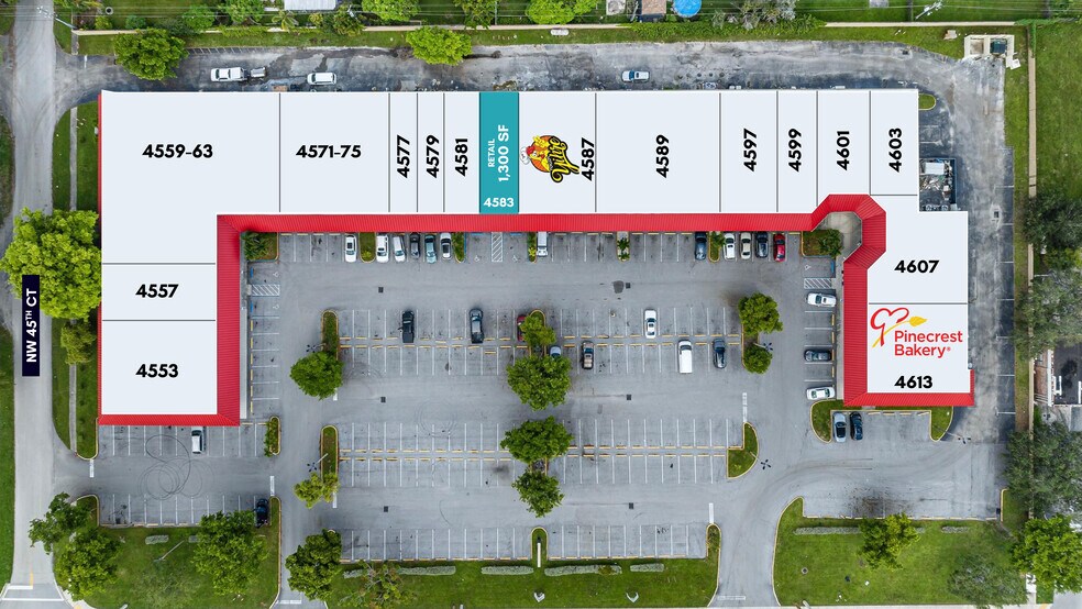 4553-4613 N University Dr, Lauderhill, FL à louer - Plan d’étage – Image 2 sur 5