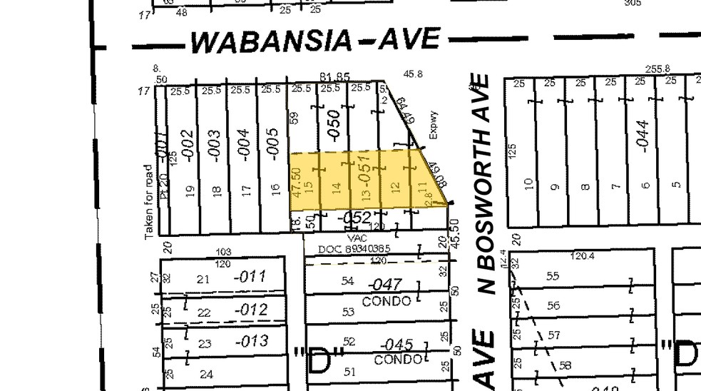 1650-1652 N Bosworth Ave, Chicago, IL à vendre - Plan cadastral – Image 2 sur 2