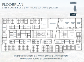 3355 Scott Blvd, Santa Clara, CA à louer Plan d’étage– Image 1 sur 1