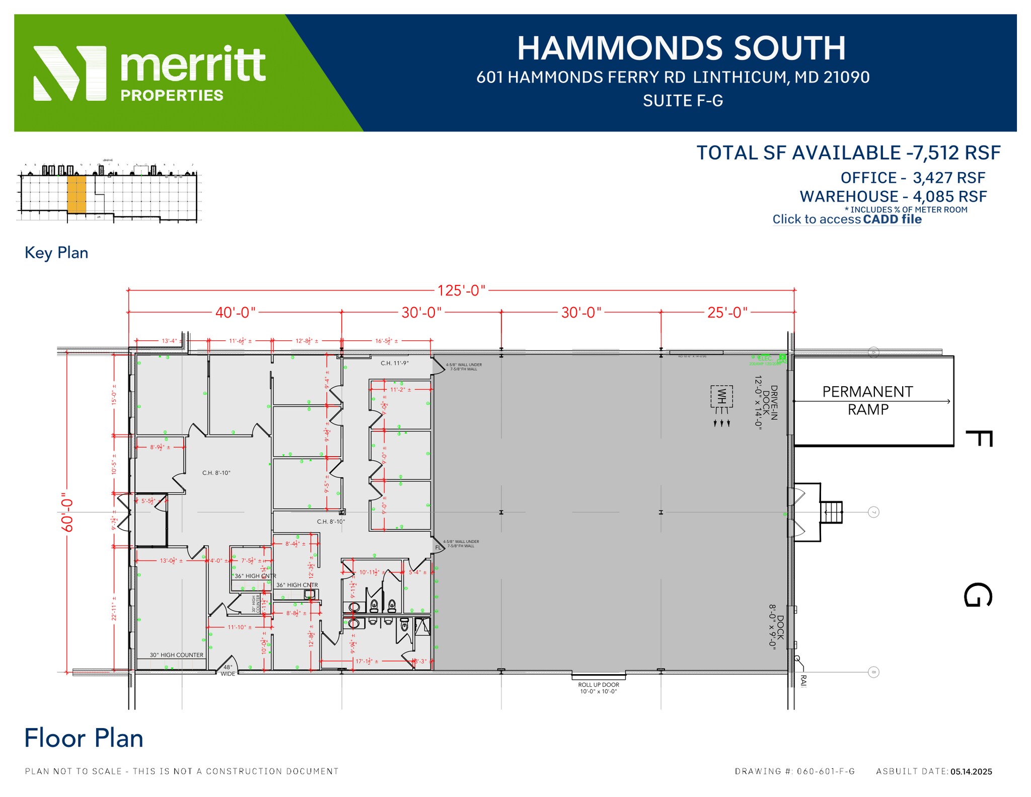 611 Hammonds Ferry Rd, Linthicum, MD à louer Plan d’étage– Image 1 sur 2