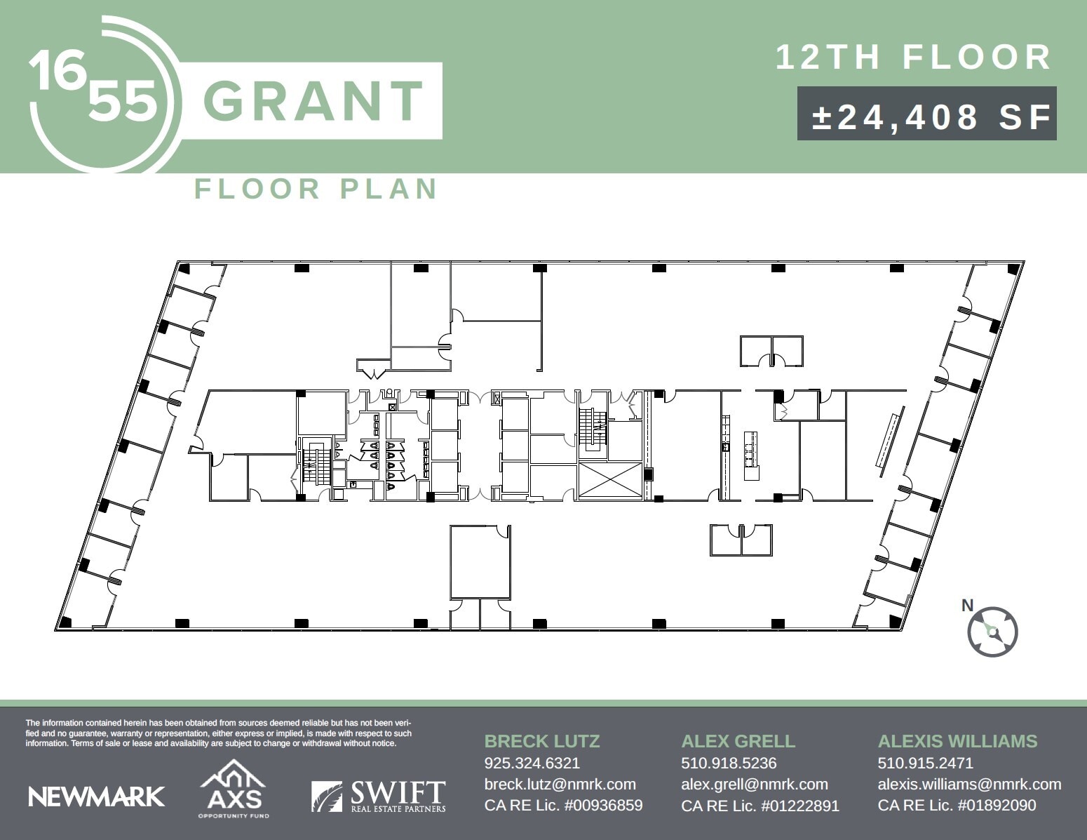 1655 Grant St, Concord, CA à louer Plan d’étage– Image 1 sur 1