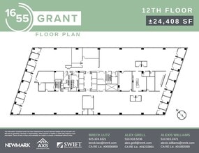 1655 Grant St, Concord, CA à louer Plan d’étage– Image 1 sur 1