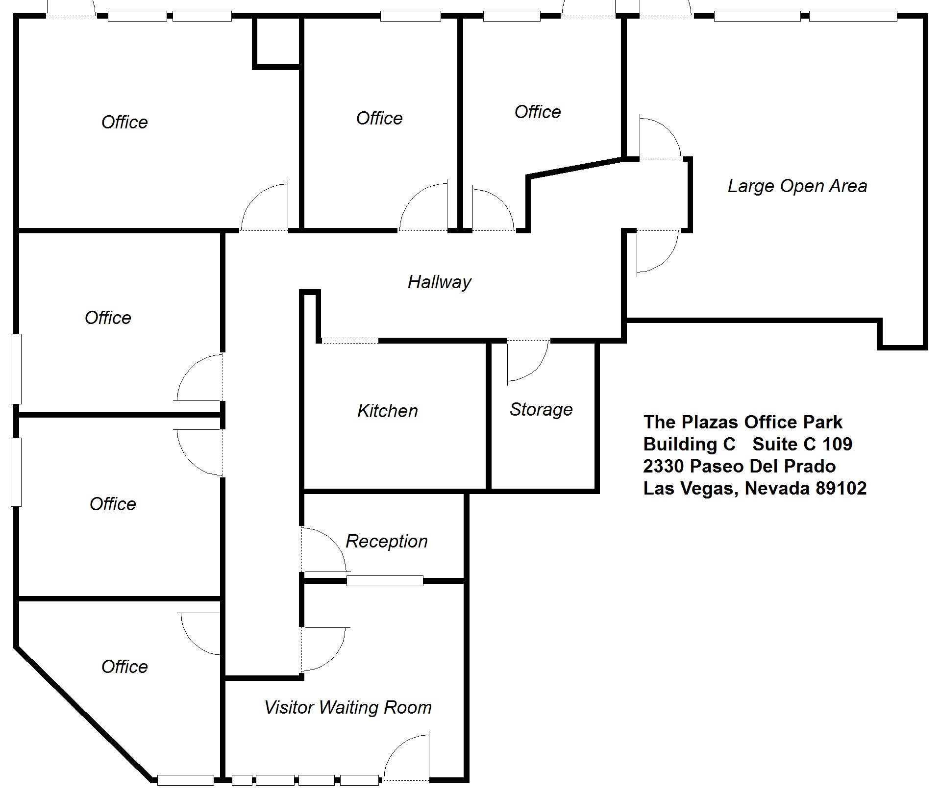 2310 Paseo Del Prado, Las Vegas, NV à louer Plan d’étage– Image 1 sur 1