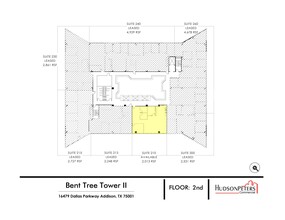 16479 Dallas Pky, Addison, TX à louer Plan d’étage– Image 1 sur 1