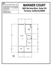 3625 Del Amo Blvd, Torrance, CA à louer Plan d’étage– Image 2 sur 2