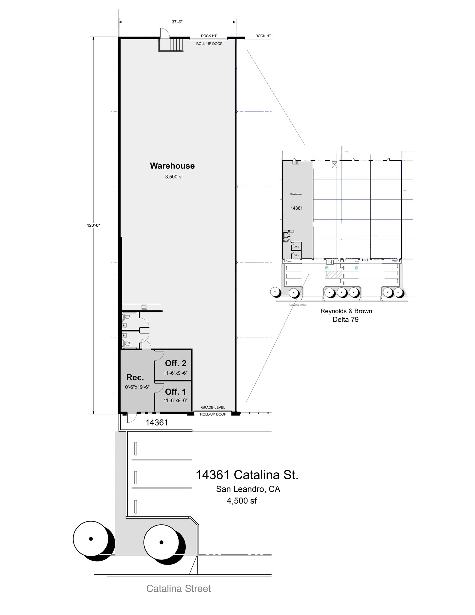 14355-14361 Catalina St, San Leandro, CA à louer Plan de site– Image 1 sur 5