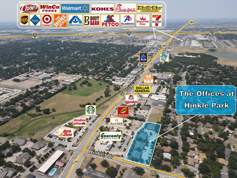 1801-1813 Hinkle Dr, Denton, TX à vendre - Aérien – Image 2 sur 15