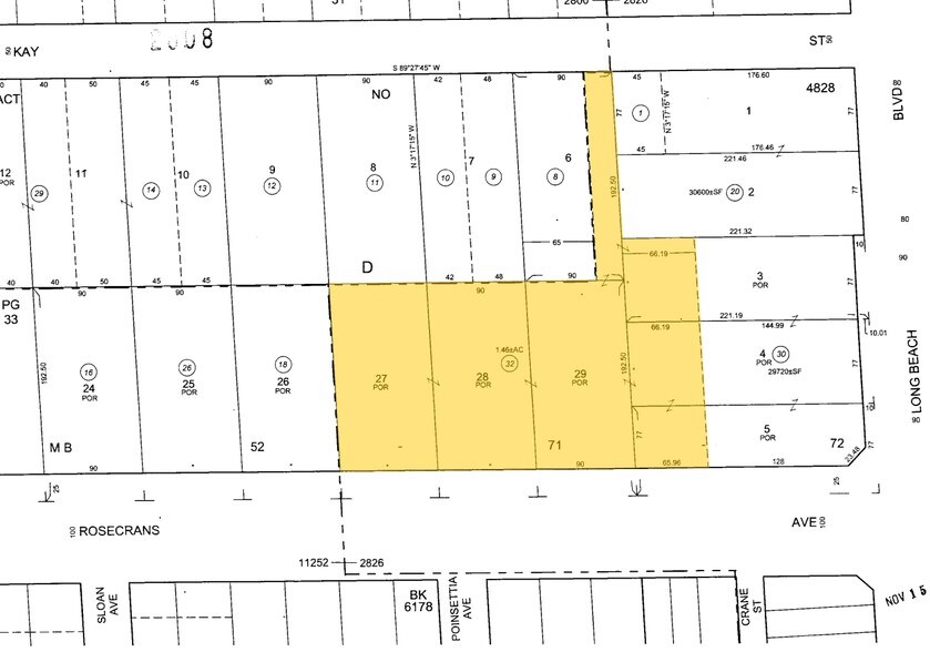 1301 E Rosecrans Ave, Compton, CA à vendre - Plan cadastral – Image 2 sur 5