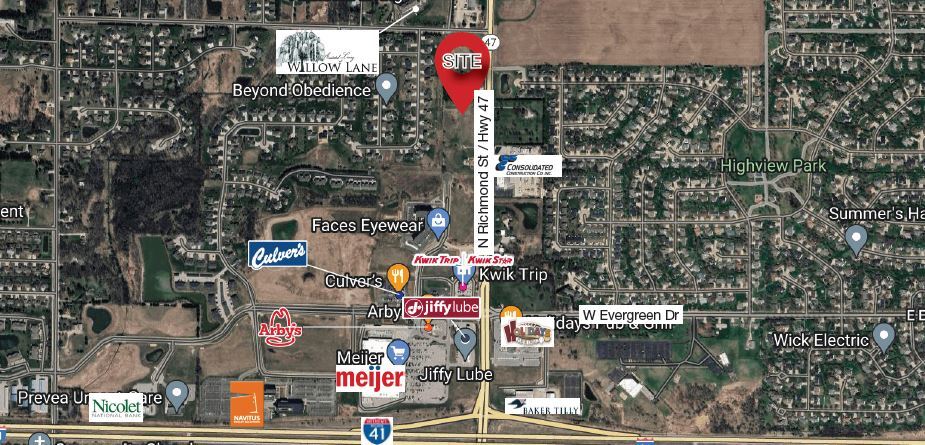 4441 N Richmond St, Appleton, WI à vendre - Aérien – Image 2 sur 3
