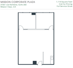 27261 Las Ramblas, Mission Viejo, CA à louer Plan d’étage– Image 1 sur 4