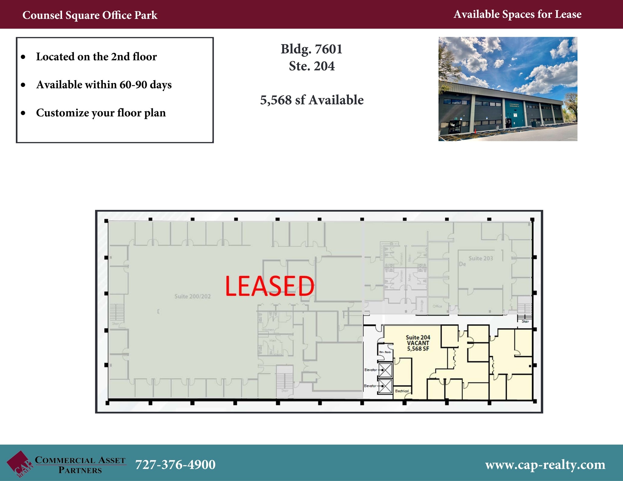 7601-7625 Little Rd, New Port Richey, FL à louer Plan de site– Image 1 sur 2