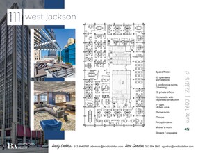 111 W Jackson Blvd, Chicago, IL à louer Plan d’étage– Image 1 sur 3