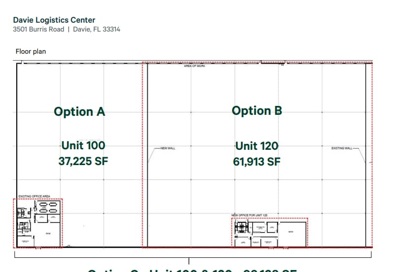 3501 Burris Rd, Davie, FL à louer Plan d’étage– Image 1 sur 1