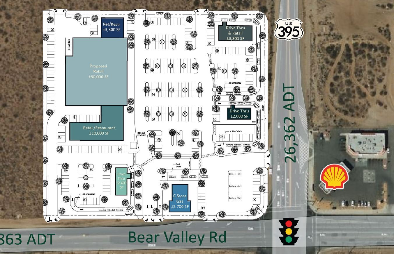 NWC Hwy 395 & Bear Valley Rd, Victorville, CA à louer Aérien– Image 1 sur 7