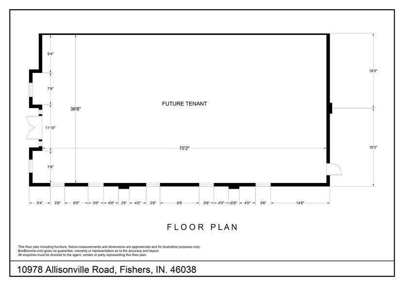 10978 Allisonville Rd, Fishers, IN à louer - Photo de l’immeuble – Image 2 sur 2