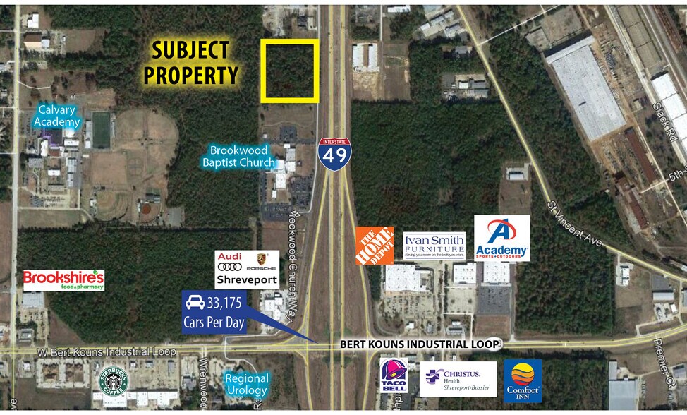 Brookwood Church Way, Shreveport, LA à vendre - Aérien – Image 1 sur 1