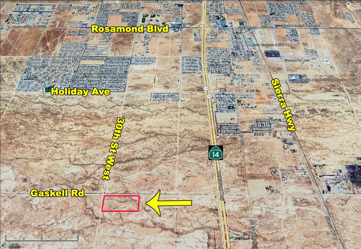 South East Corner of 30th St West & Gaskell Rd. Rd, Rosamond, CA à vendre Aérien– Image 1 sur 4