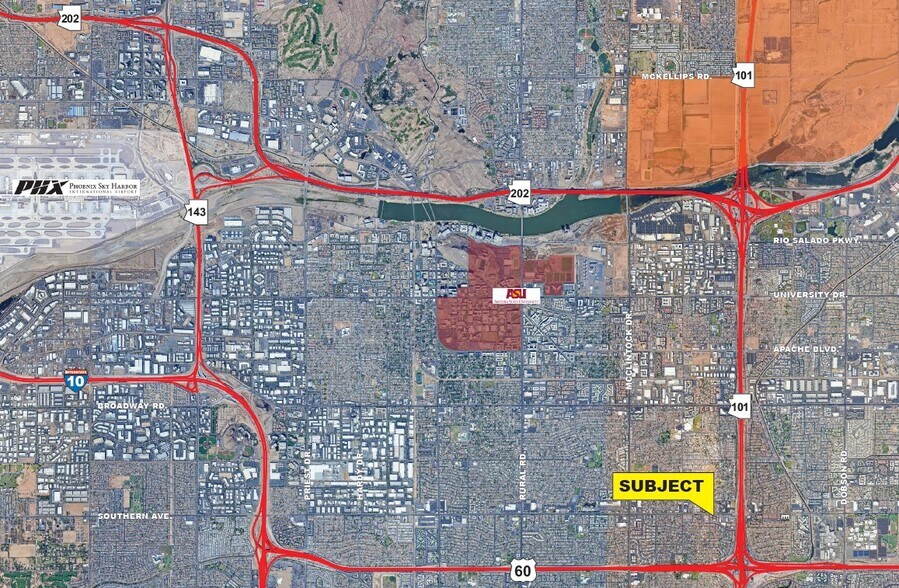 2103 E Southern Ave, Tempe, AZ à vendre - Aérien – Image 2 sur 2